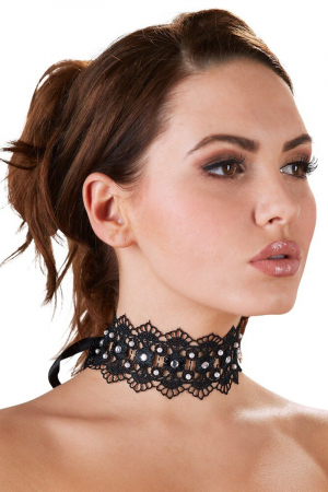 Collier brodé avec strass - Cotelli Accessoires – Image 3