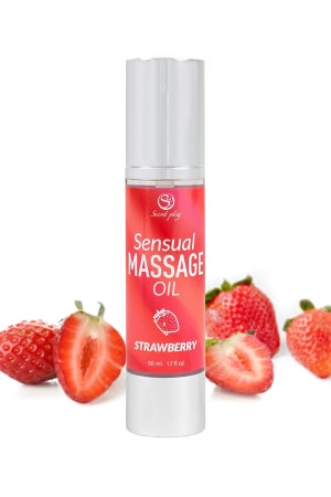 Huile de massage Fraise - Secret Play – Image 3