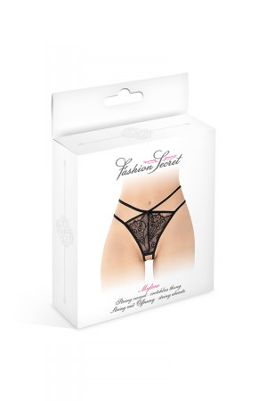 String ouvert Mylene - noir – Image 3