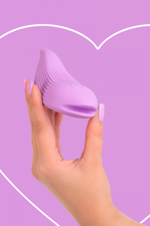 Mini vibro rechargeable DelightfulWave violet - FairyGasm – Image 3