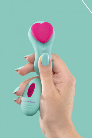 Stimulateur télécommandé de culotte HeartGem vert - FairyGasm – Image 3