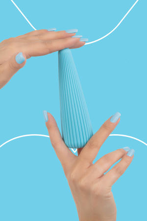 Vibro rechargeable IcyCone bleu - FairyGasm – Image 3