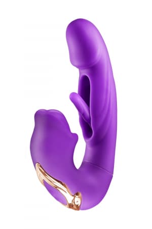 Vibromasseur rabbit 3-en-1 Kissy violet - Yoba – Image 3