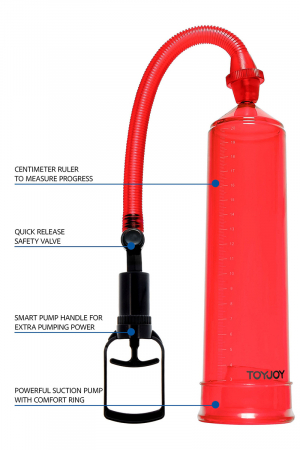 Pompe à pénis ToyJoy Power Pump rouge – Image 3