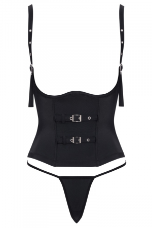 Ensemble corset seins nus noir - Cottelli PARTY – Image 3