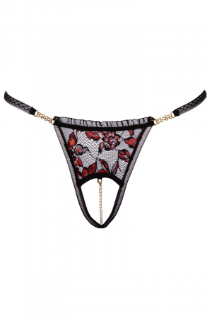 String dentelle ouvert bicolore - Cottelli LINGERIE – Image 3