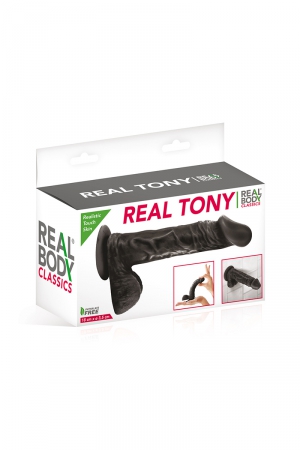 Gode réaliste 18 cm - Real Tony Noir – Image 3