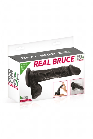 Gode réaliste 23 cm - Real Bruce Noir – Image 3