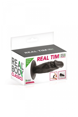 Plug anal réaliste noir 11 cm - Real Tim – Image 3