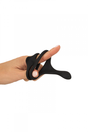 Cock & Ball Ring liquid silicone avec écarteur de périnée - Erecto – Image 3
