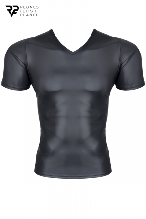 T-shirt wetlook noir - Regnes – Image 3
