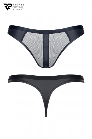String noir wetlook et mesh - Regnes – Image 3