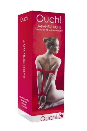 Corde de bondage Japonais 10m rouge - Ouch – Image 3