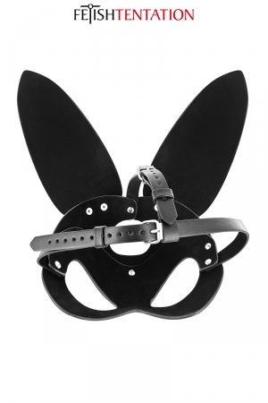 Masque bunny simili cuir réglable - Fetish Tentation – Image 3