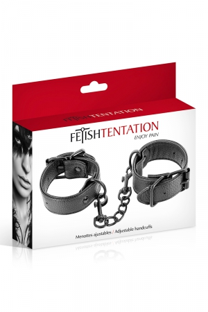 Menottes simili cuir ajustables - Fetish Tentation – Image 3