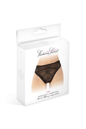Tanga noir ouvert Ava - Fashion Secret – Image 3