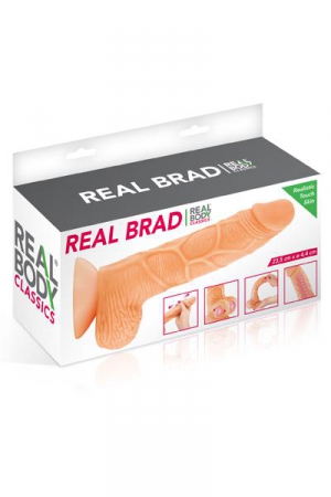 Gode ultra-réaliste 21 cm - Real Brad – Image 3