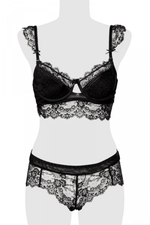Ensemble culotte et balconnet dentelle - Grey Velvet – Image 3