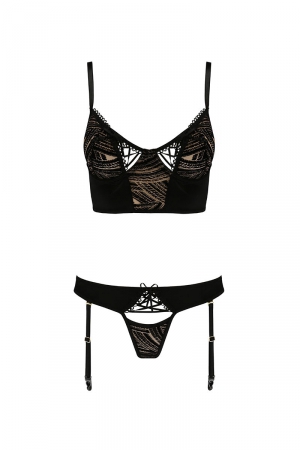 Ensemble culotte à jarretelles et bustier Lara - Casmir – Image 3