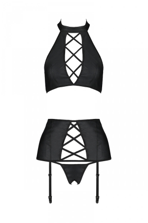 Ensemble sexy faux cuir Nancy - Passion – Image 3