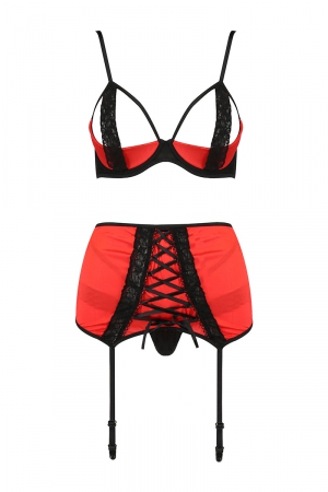 Ensemble lingerie à jarretelles Femmina - Passion – Image 3