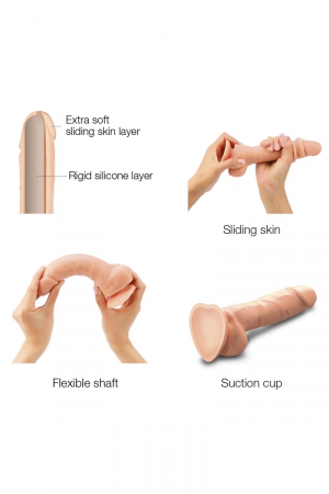 Gode double densité sliding skin S - Strap On Me – Image 3