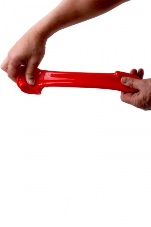 Gaine de pénis semi-réaliste rouge 19x4,5 cm - Zizi – Image 3