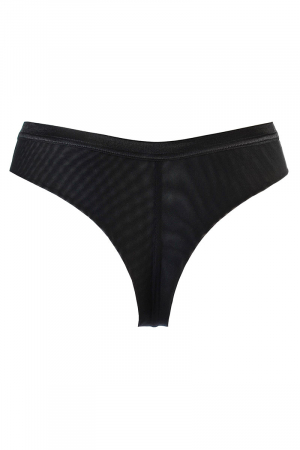 String tulle et dentelle noir V-10718 - Axami – Image 4