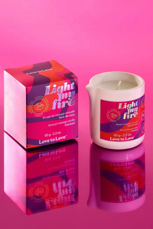 Bougie de massage Noix de coco - Love to Love – Image 2