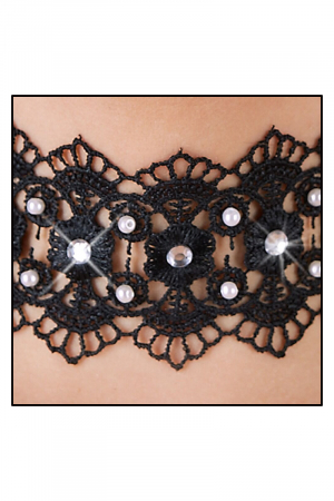 Collier brodé avec strass - Cotelli Accessoires – Image 4