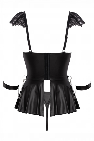 Ensemble 3 pièces lingerie Fetish - Cotelli Bondage – Image 4