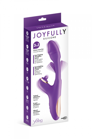 Vibromasseur rabbit 3-en-1 Joyfully violet - Yoba – Image 2
