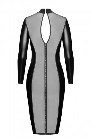 Robe fuseau Crystal F371 - Noir Handmade – Image 4