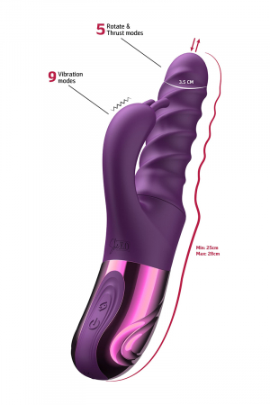 Vibro Swirl Rabbit Thrusting Vibrator - She.E.O – Image 4