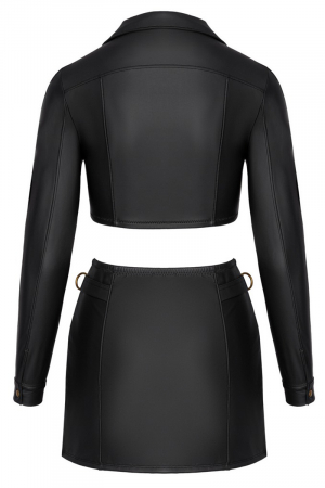 Ensemble top et jupe courte noir - Cottelli PARTY – Image 4
