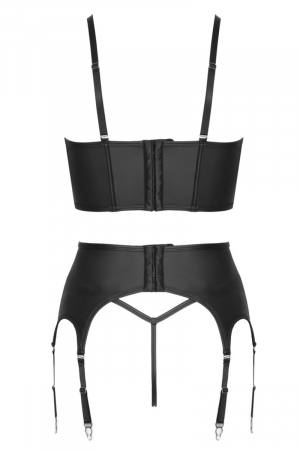 Ensemble lingerie 3 pièces avec porte-jarretelles - Cottelli PARTY – Image 4