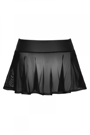Mini-jupe noire transparente - Cottelli PARTY – Image 4