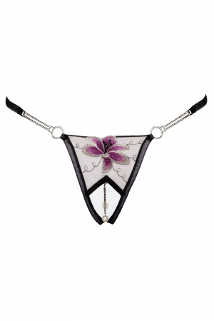 String ouvert Fleur brodée - Cottelli LINGERIE – Image 4