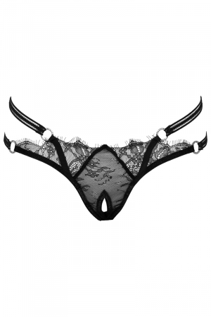 String ouvert Rio noir en dentelle - Cottelli LINGERIE – Image 4