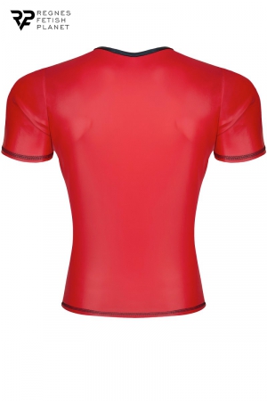 T-shirt wetlook rouge - Regnes – Image 4