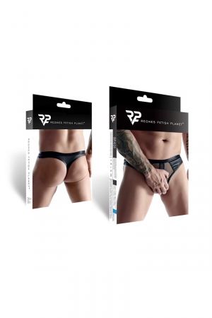String noir wetlook et mesh - Regnes – Image 2