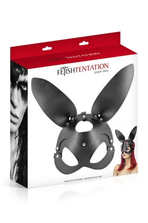 Masque bunny simili cuir réglable - Fetish Tentation – Image 2