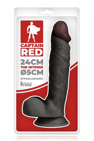 Gode réaliste The Intense Black 24 x 5 cm - Captain Red – Image 2