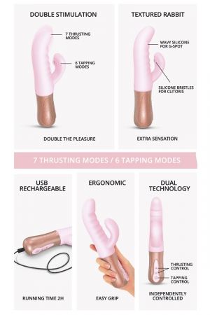 Vibro Rabbit Sassy Bunny rose - Love to Love – Image 4