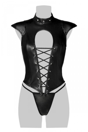 Corsage lacé sexy fetish - Grey Velvet – Image 4