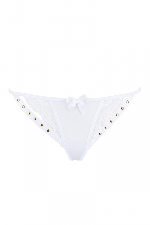 String blanc à clous dorés V-9798 - Axami – Image 4