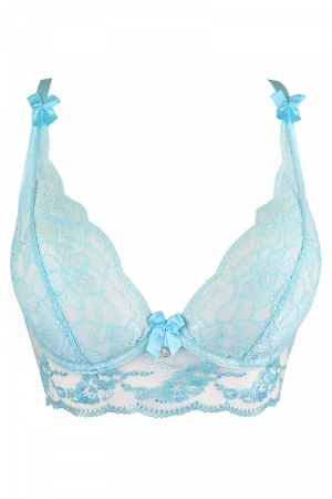 Soutien-gorge dentelle bleu V-10121 - Axami – Image 4