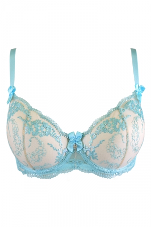 Soutien-gorge dentelle bleu V-10131 - Axami – Image 4