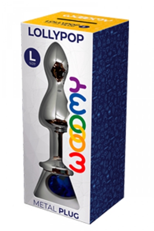 Plug bijou Lollypop bleu L - Wooomy – Image 2