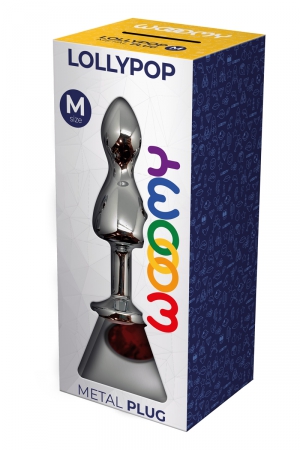 Plug bijou Lollypop rouge M - Wooomy – Image 2